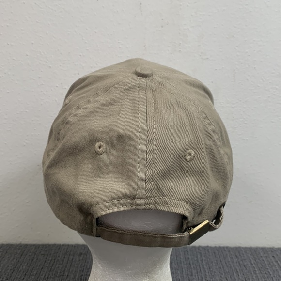 Bristow Baseball Hat Mens Adjustable Beige Strapback Cap Harriton - Picture 8 of 14